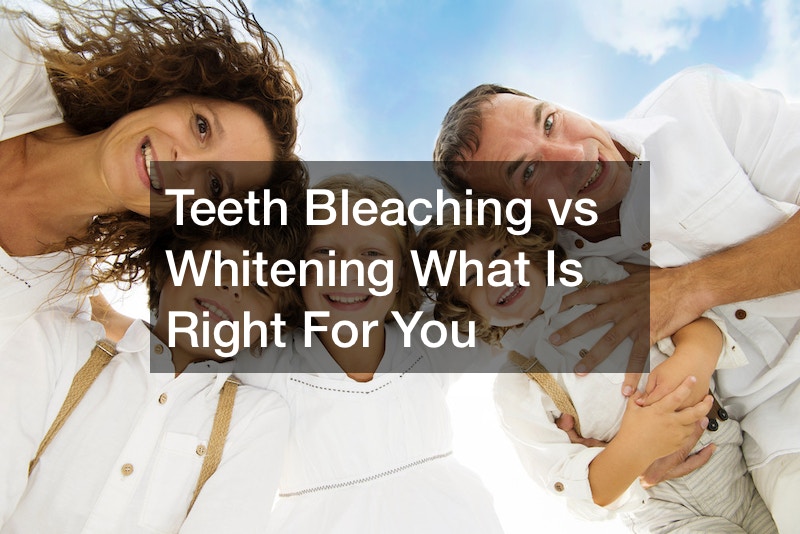 teeth bleaching vs whitening